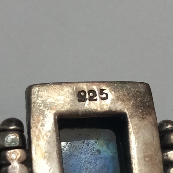 Bohemian Style Sterling Silver Moonstone Bracelet - Picture 6 of 10